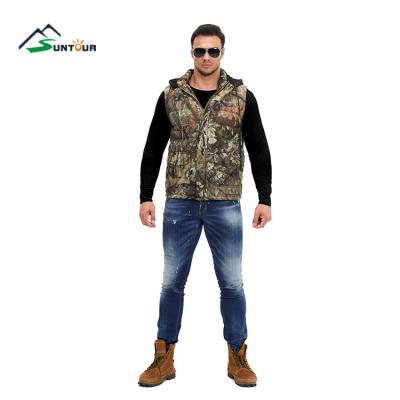 China USB Forest Breathable Border Smart Electric Heating Warm Camouflage Hunting Outdoor Sports Vest Custom Cotton Padded Jacket for sale