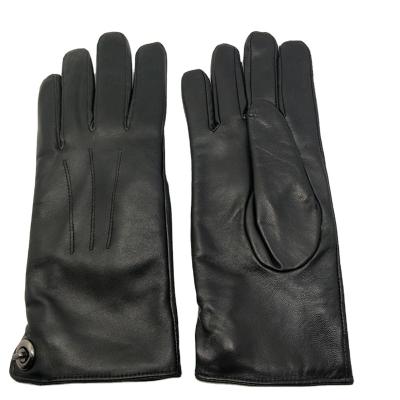 China High Quality Warm Black Sheepskin Winter Warm Suitable For Daily Life And Work Gloves For Adults for sale