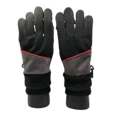 China Custom Made Winter High Quality Basic Style Warmth FullFinger Fleece Glove For Outdoor Activities For Adults for sale