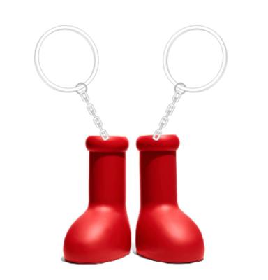 China High Top Red Body EVA Cartoon Big Booties Keychain Custom Wave Key Chain Boots Key Chain Wholesale New Promotion Gift Designer Big for sale