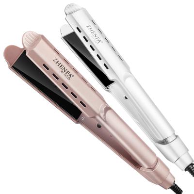 China Nano Degree Multi-temperature Flat Hair Straightener Multi-temperature Flat Iron Ceramic Coated Professional Electric Flat Iron Hair Straightener for sale