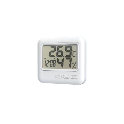 China 24 Hours Temperature Measurement Hygrometer Weather Station Temperature and Humidity Clock Digital Electronic Hygrometer for sale