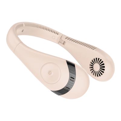 China 360Â ° Surround Wind Fan Mini Portable Neck Fan USB Neck Leafless Cooling Bladeless Fan for sale