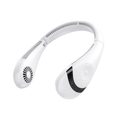 China 360Â ° Curb Wind Hands Neck Fan Free Portable Neck Cooling Mini Personal Fan Hange Portable Lazy Neck Fan for sale