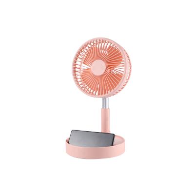 China New Folding Folding Fan Usb Folding Desk Fan Telescopic Stand Mini Portable Rechargeable Electric Floor Fan for sale