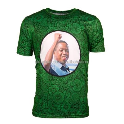 China QUICK DRY 2021 Zambia Election T-shirts Custom Printing Short Sleeve Print T-shirt Men T-shirts for sale