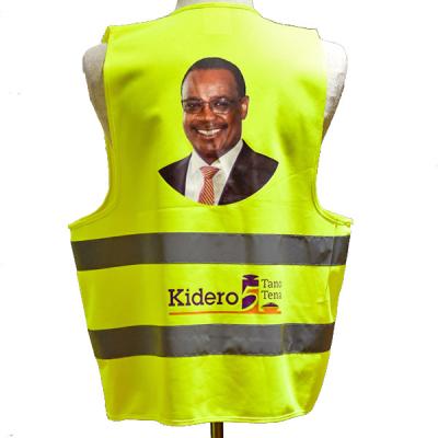 China Water Proof Reflective Vest For Traffic Safety Warning 2 Pockets Promotion Custom Fonts Led Safety Vest for sale