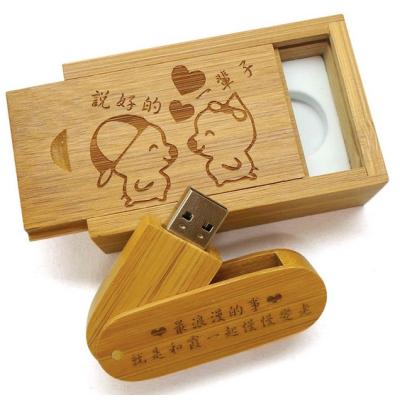 China Promotion Logo USB 3.0 Memory Wooden USB Stick 4gb 8gb 16gb 16gb 32gb 64gb Flash Drive\Business\School\Office Maple Walnut Bamboo Swivel Custom for sale