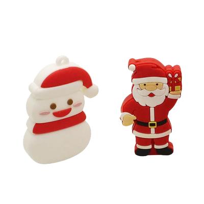 China Promotion\Business\School\Office Customize Santa Claus Figure Usb Flash Drive With 16gb 32gb 64gb 128gb Usb 2.0 Kids Christmas Gifts for sale