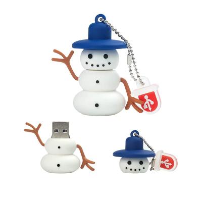 China Promotion\Business\School\Office Christmas Gift Promotional PVC Santa Claus USB Flash Drive 1GB 2GB Thumb Drives 4GB Custom Brand Logo for sale