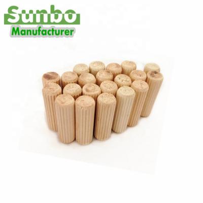 China Cheap Price Solid Wooden Wooden Fingers PIins with Groove for Furniture Connecting for sale