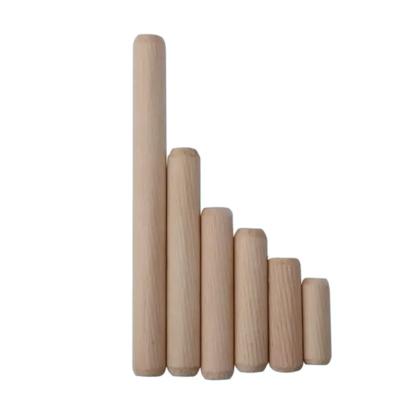 China Modern high hardness wooden dowels with diagonal fluted for furniture connection for sale