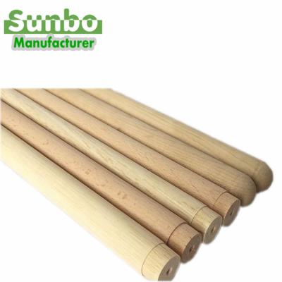 China Custom Pure White Chamfering Wood Finger Rods From China And Stick for sale