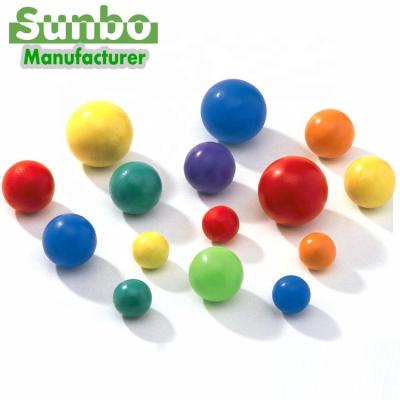 China China factory wholesale colors wooden balls and beads with holes for sale