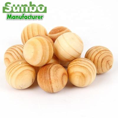 China China nature pine wood unfinished round wooden balls and beads for sale