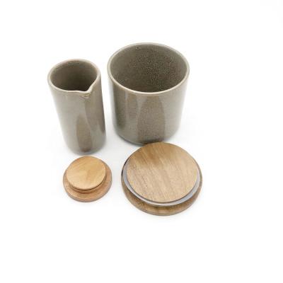 China Pilfer-proof quality assurance wooden and bamboo lids for candle jar or bottle for sale