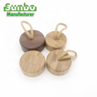 China Water Pilfer Proof High Grade Custom Mug Wood Cap Or Thermo Jug Bamboo Lid for sale