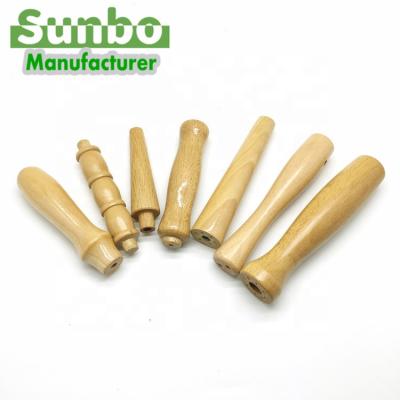 China The handle the fork etc. kellte Tool /BBQ /Pot Customized Varnished Wooden Ttool Handle For BBQ Fork Or Others Tools Handle for sale