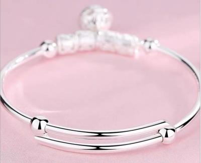 China TRENDY palace bell bracelet, silver suitable for ladies and girls, transfer ring bangle bracelet for sale