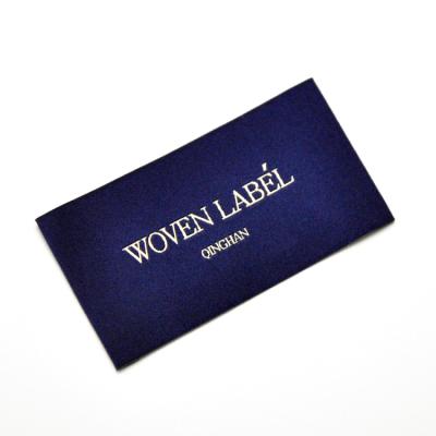 China Free sample private clothing accessories brand name logo damask woven tag label for sale