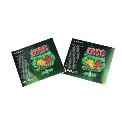 China Manufacture Supply Moisture Proof Fruit Juice Printing Sticker Waterproof Label for sale