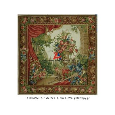 China Woolen Antique Aubusson Wall Hanging Tapestry Hot Selling Vintage French Style With Great Price for sale