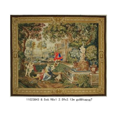 China Antique C. Style New Design French Vintage Aubusson Wool Tapestry 18th Century Hand - Woven Wall Hanging For Wholesales for sale