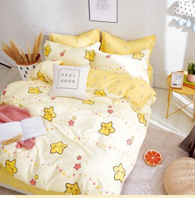 China Cartoon Child's 4pcs Cartoon Stars Printed Bedding Sets Duvet Set Sheet Set for sale