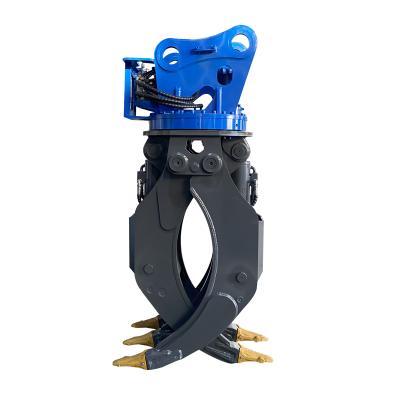 China Farms CE Approved Excavator Hydraulic Log Grapple 360 ​​Degree Rotary for sale