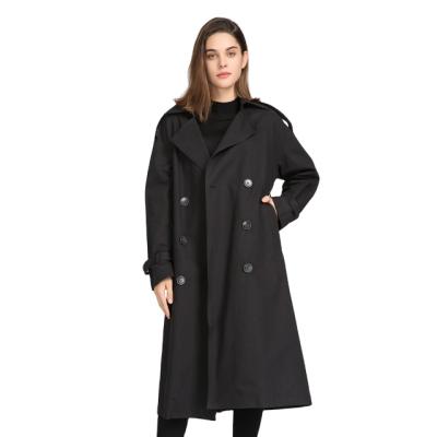 China Customized Parride Fall Gabardina Ladies Overcoat Plus Size Long Sleeve Ditch Coat For Women for sale