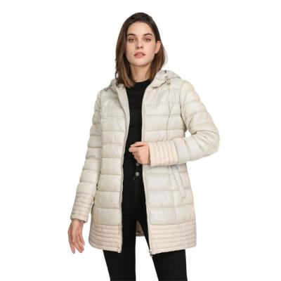 China Customized warm hooded ladies anti-shrink plus size women winter coat down jacket for sale