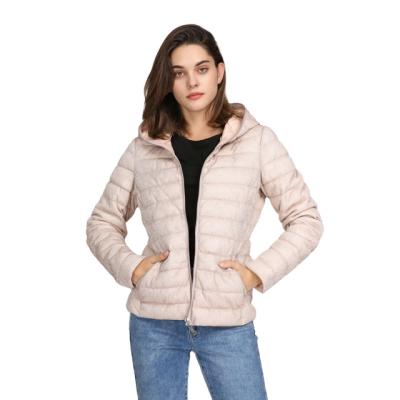 China Customized warm lightweight hooded ladies anti-shrink plus size women winter coat down jacket for sale