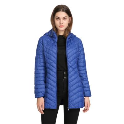 China Customized warm lightweight hooded ladies anti-shrink plus size women stripper winter coat down jacket for sale