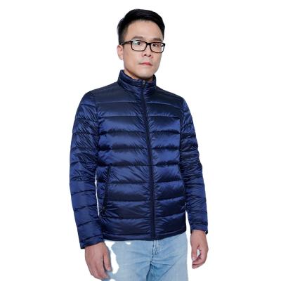 China Men's Regular Ultra Light Slim Warmer Winter Wholesale Size Stripper Nylon Duck Filled Men's Down Jacket for sale