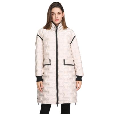 China Anti-wrinkle Customized Warm Ladies Plus Size Women Long Winter Coat Down Jacket for sale