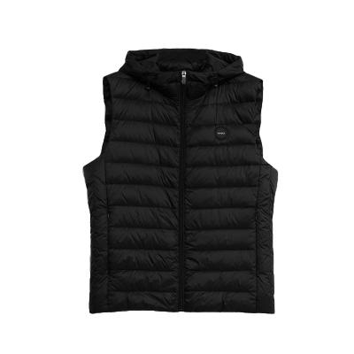 China Wholesale Winter Windproof Lightweight Hooded Vest Men Warm Down Vest for sale