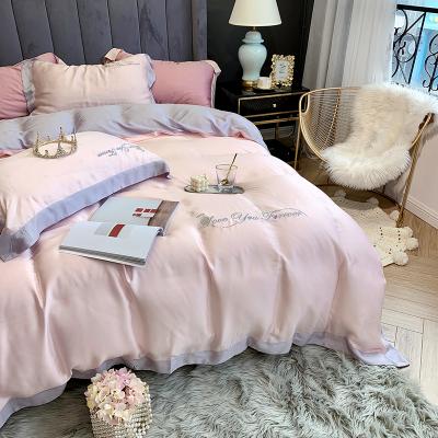 China Easy Nondisposable Nondisposable Customize Comfoter Set Luxury Soft Comforter Comforters Gray For Queen King Size Bedding Set 100% Cotton for sale