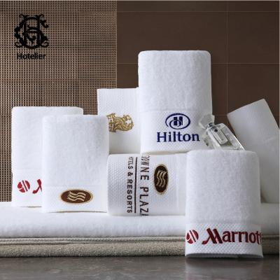 China Hotel Style Fashion Towel Sales Hotel Hypoallergenic Bath Hypoallergenic 100% White Luxury White Towels Hypoallergenic Warm Cotton Set White for sale