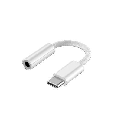 China Mobile Phone Type-C To 3.5mm Jack Earphone Audio Adapter For Samsung Huawei OnePlus Commonly Used Accessories And Parts for sale