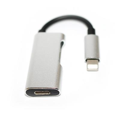 China For iPod Factory Private Mold 8 Pin 8 Pin Earphone Jack Adapter For Lightning Apple Cable Charging Adapter for sale