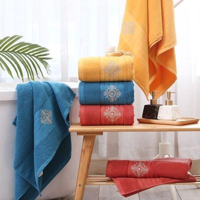 China Long Staple Cotton 100%cotton Bath Towel Soft Quick Dry Absorbent Face Towel for sale