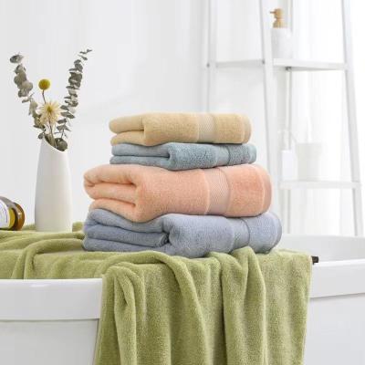 China Antimicrobial Super Soft Bamboo Fiber Towel Bath Towel for sale