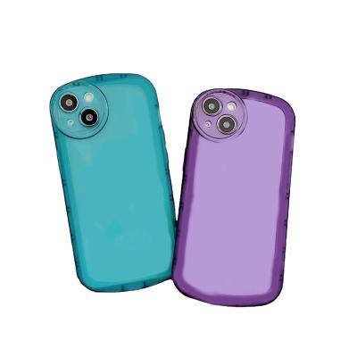 China Shockproof Colorful transparent silicone phone case TPU silicone soft case shockproof and fall proof phone back cover for iphone 13 pro max for sale