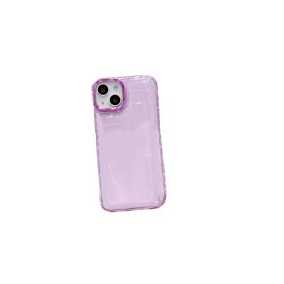 China Shockproof Crystal TPU silicone phone case, color silicone phone back cover, suitable for iPhone mobile phone cases for sale