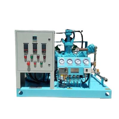 China Nitrogen Piston Nitrogen Air Compressor High Pressure Oil Free Booster for sale