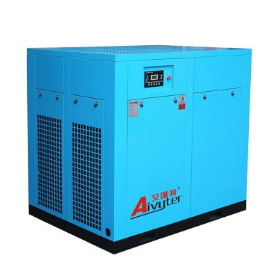 China Lubricated 132 KW 175 Hp Energy Saving Professional General Industrial Two Stage Screw Air Compressor for sale