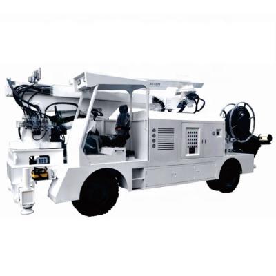 China New wet concrete shotcrete machine four wheel steering price with telescopic robotic arm for sale