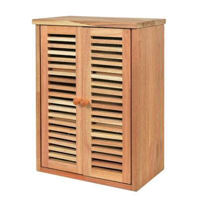 China Hot Sale Environment Friendly Durable Multifunctional Solid Walnut Wood Wall Mounted Cabinet With Doors for sale