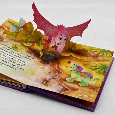 China Kids Education OEM Children Cardboard Book Hardcover Pop Up Book 3D Printing Service for sale