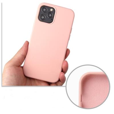 China Comfortable Cell Phone Case For iPhone 12/12 Pro Case Solid Color Silicone Mobile Cover Case Fashion Phone Protector for sale